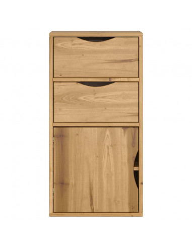Armadietto Laterale con Cassetti ODDA 40x24x79 cm Legno di Pino