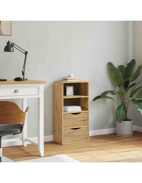 Armadietto Laterale con Cassetti ODDA 40x24x79 cm Legno di Pino