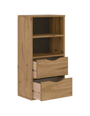 Armadietto Laterale con Cassetti ODDA 40x24x79 cm Legno di Pino