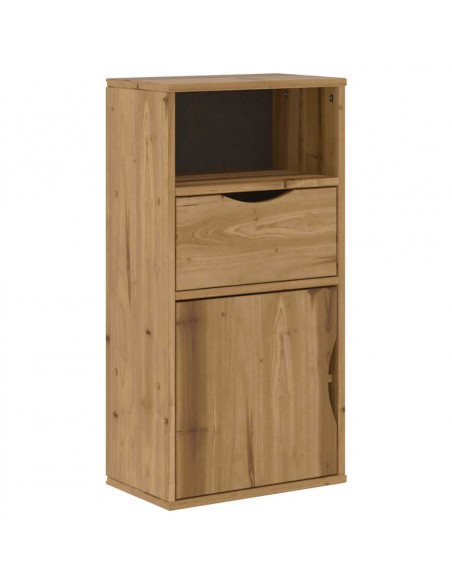 Armadietto Laterale con Cassetto ODDA 40x24x79 cm Legno di Pino