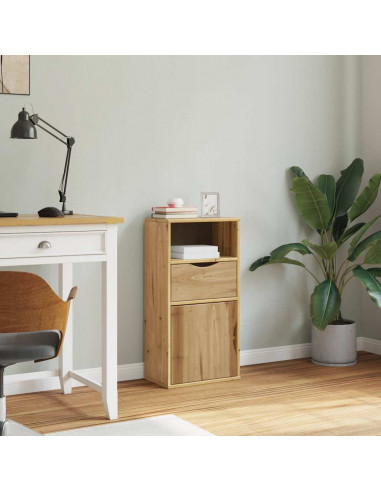 Armadietto Laterale con Cassetto ODDA 40x24x79 cm Legno di Pino