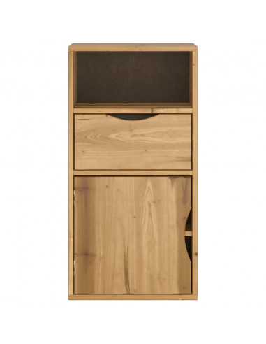 Armadietto Laterale con Cassetto ODDA 40x24x79 cm Legno di Pino