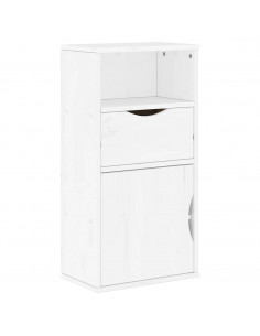 Armadietto Laterale con Cassetto ODDA Bianco 40x24x79 cm