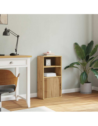 Armadietto Laterale ODDA 40x24x79 cm in Legno Massello di Pino