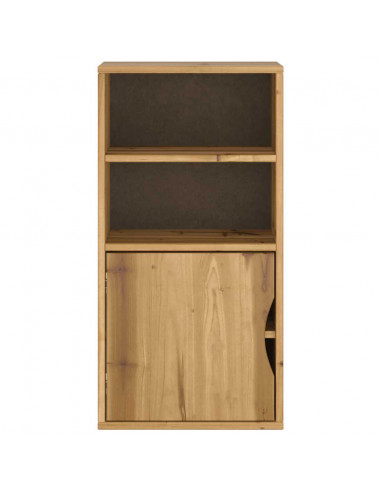 Armadietto Laterale ODDA 40x24x79 cm in Legno Massello di Pino