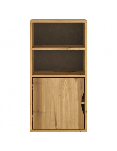 Armadietto Laterale ODDA 40x24x79 cm in Legno Massello di Pino