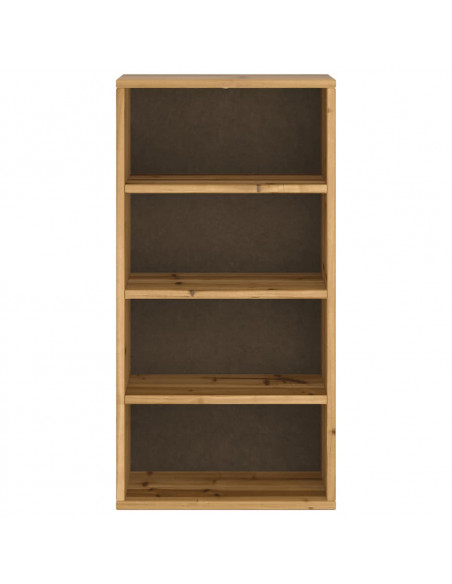 Armadietto Laterale ODDA 40x24x79 cm in Legno Massello di Pino