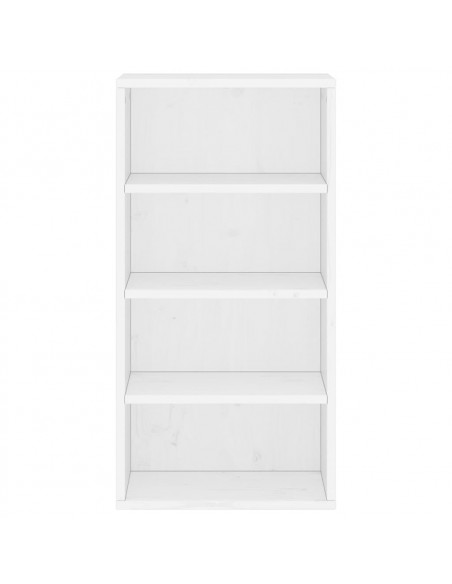 Armadietto Laterale ODDA Bianco 40x24x79 cm Legno Massello Pino