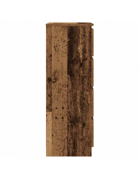 Credenza Legno Antico 60x35x98,5 cm in Legno Multistrato