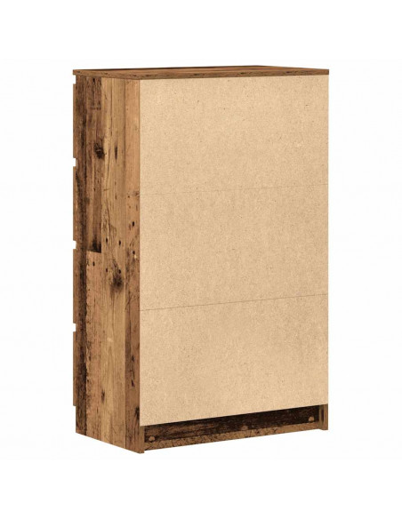 Credenza Legno Antico 60x35x98,5 cm in Legno Multistrato
