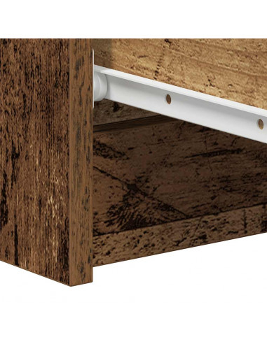 Credenza Legno Antico 60x35x98,5 cm in Legno Multistrato