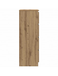 Credenza Rovere Artigianale 60x35x98,5 cm in Legno Multistrato