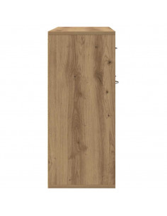 Credenza Rovere Artigianale 88x30x70 cm in Legno Multistrato