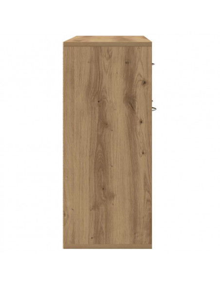 Credenza Rovere Artigianale 88x30x70 cm in Legno Multistrato