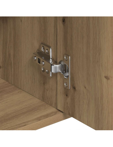 Credenza Rovere Artigianale 88x30x70 cm in Legno Multistrato