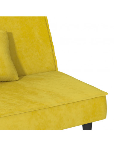 Divano Letto Giallo in Velluto
