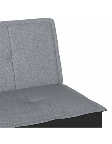 Divano Letto Grigio Chiaro in Tessuto