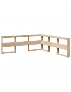 Giroletto con Libreria senza Materasso 75x190 cm in Legno Pino 2