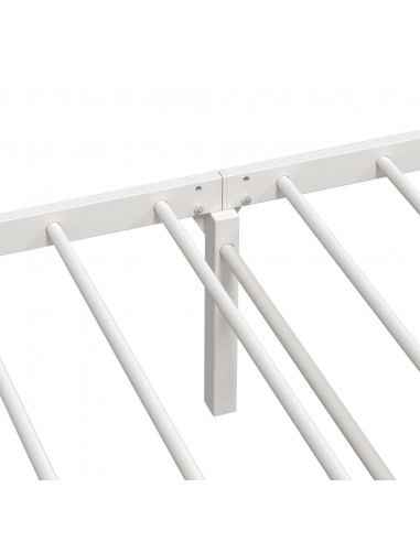 Giroletto senza Materasso Pieghevole Bianco 100x200 cm Acciaio