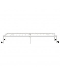Giroletto senza Materasso Pieghevole Bianco 80x200 cm Acciaio