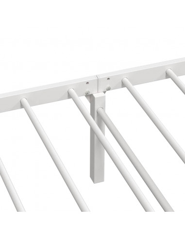 Giroletto senza Materasso Pieghevole Bianco 80x200 cm Acciaio