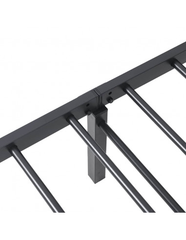 Giroletto senza Materasso Pieghevole Nero 75x190 cm in Acciaio