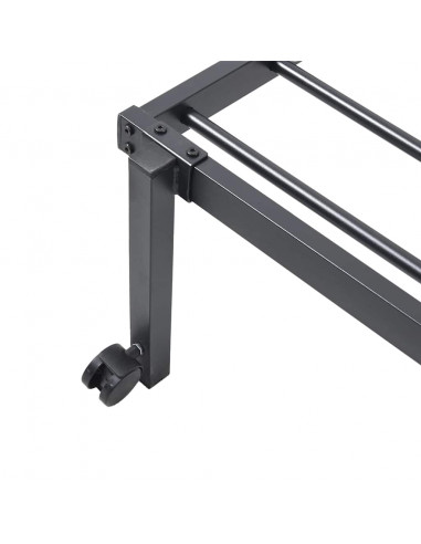 Giroletto senza Materasso Pieghevole Nero 80x200 cm in Acciaio