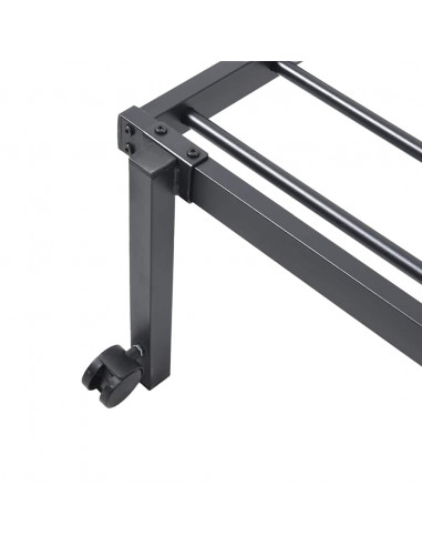 Giroletto senza Materasso Pieghevole Nero 90x190 cm in Acciaio