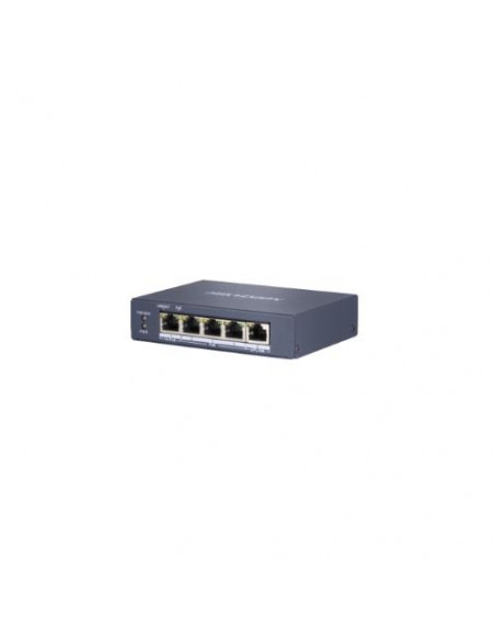 Hikvision DS-3E0505HP-E Switch Unmanaged Gigabit 4 porte