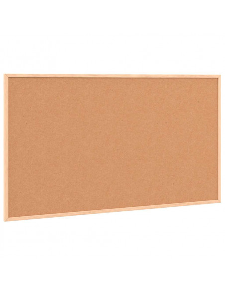 Lavagna Bianca Magnetica con Cornice in Legno di Pino 100x55 cm