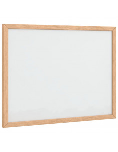 Lavagna Bianca Magnetica con Cornice in Legno di Pino 40x30 cm