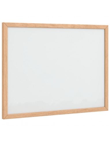 Lavagna Bianca Magnetica con Cornice in Legno di Pino 40x30 cm
