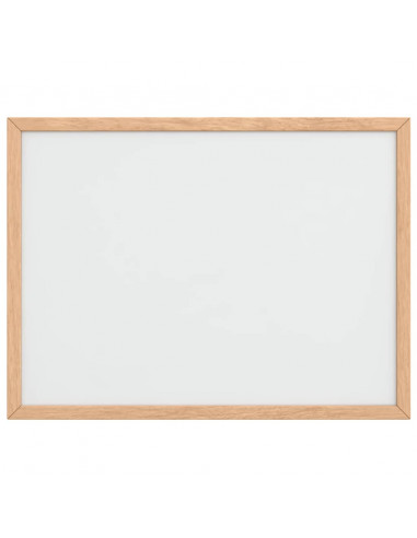 Lavagna Bianca Magnetica con Cornice in Legno di Pino 40x30 cm