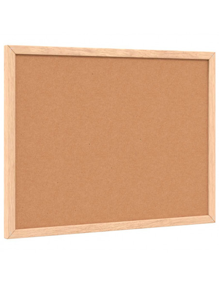 Lavagna Bianca Magnetica con Cornice in Legno di Pino 40x30 cm