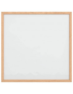 Lavagna Bianca Magnetica con Cornice in Legno di Pino 40x40 cm 2