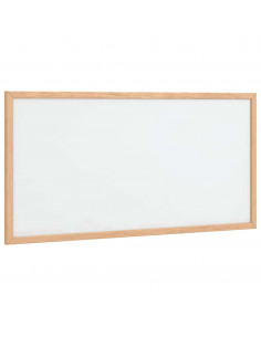 Lavagna Bianca Magnetica con Cornice in Legno di Pino 60x30 cm