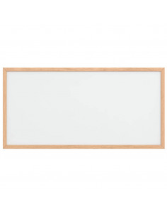 Lavagna Bianca Magnetica con Cornice in Legno di Pino 60x30 cm 2