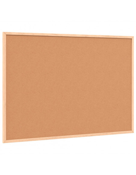 Lavagna Bianca Magnetica con Cornice in Legno di Pino 80x55 cm