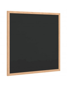Lavagna con Cornice in Legno Massello di Pino Nero 40x40 cm