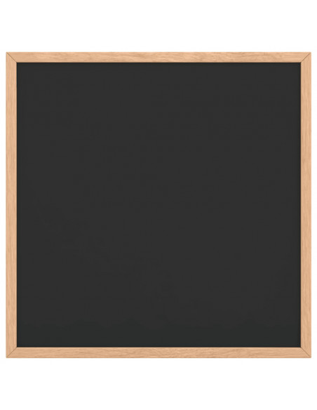 Lavagna con Cornice in Legno Massello di Pino Nero 40x40 cm