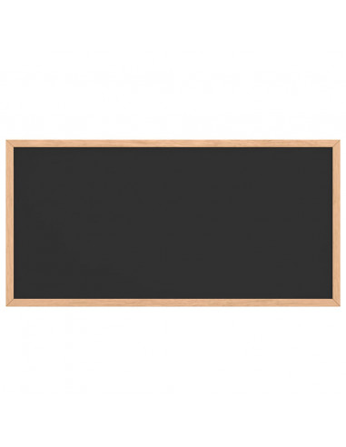 Lavagna con Cornice in Legno Massello di Pino Nero 60x30 cm