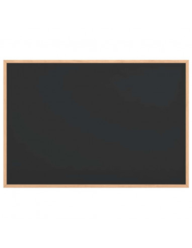 Lavagna con Cornice in Legno Massello di Pino Nero 80x55 cm