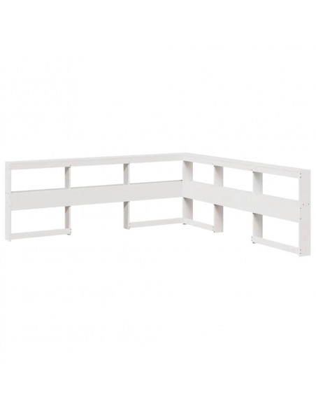 Letto con Libreria senza Materasso 75x190 cm in Legno Pino