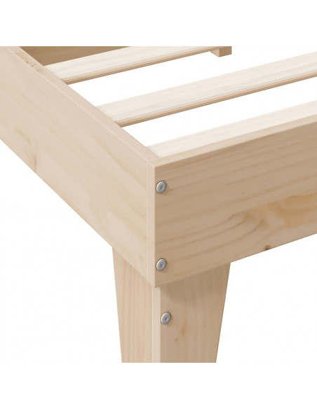 Letto Libreria senza Materasso 100x200 cm in Legno di Pino