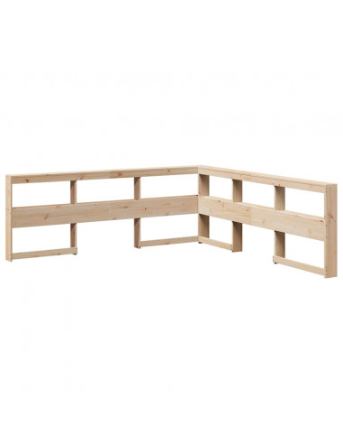 Letto Libreria senza Materasso 90x190 cm Legno Massello Pino