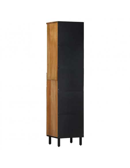 Mobile da Bagno Marrone 38x33x160 cm in Legno Massello di Mango