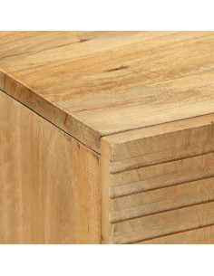 Mobile Lavabo da Bagno Marrone 62x33x58 cm Legno Massello Mango 2