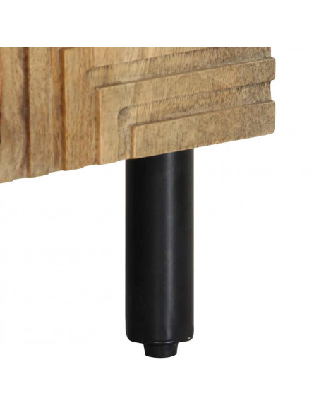 Mobile Lavabo da Bagno Marrone 62x33x58 cm Legno Massello Mango
