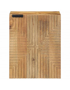 Mobile Pensile da Bagno Marrone 38x33,5x48 cm Legno di Mango 2