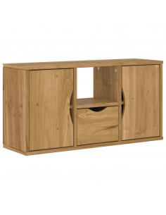 Mobile Porta TV con Cassetto ODDA 79x24x40 cm in Legno di Pino